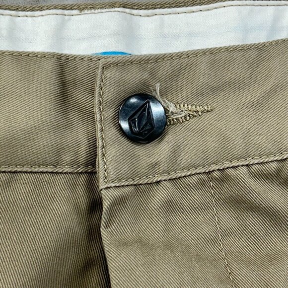 Volcom Chino Pants Mens 36 Skate Streetwear Skateboarding Khaki Tan Brown - Picture 7 of 14